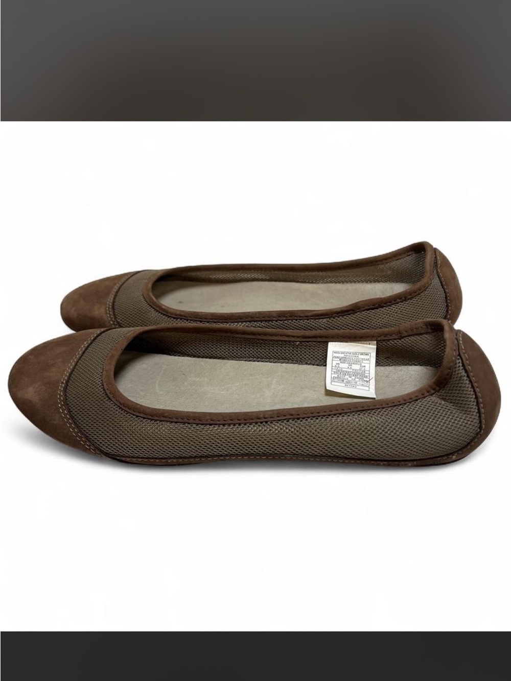 PATAGONIA Maha Leather Ballet Flats Sable Brown Size 6.5